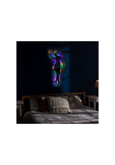 Led Işıklı Dans Temalı Tablo Helen Dekoratif Gece Lambası Çok Renkli - 737251295 Çok Renkli
