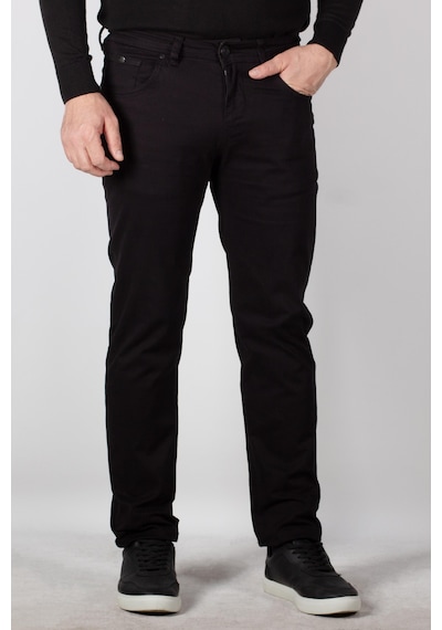 Erkek Chino Pantolon Gabardin Slim Fit Dar Kesim Siyah 2160 Siyah