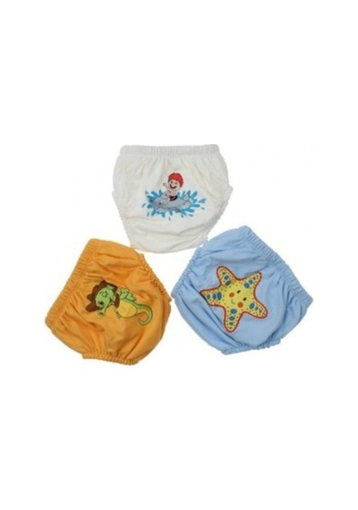 Unisex Çocuk Renkli Alıştırma Külodu 3lü Paket