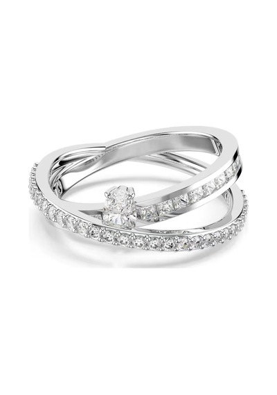 5691231 Swarovski Yüzük Hyperbola:rıng 2 Row Whıte/rhs 55 Çok Renkli
