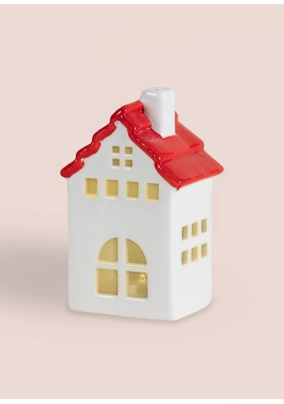 The Mia Dekoratif Led Işıklı Yılbaşı Evi 10x7x16 Cm Sus0119