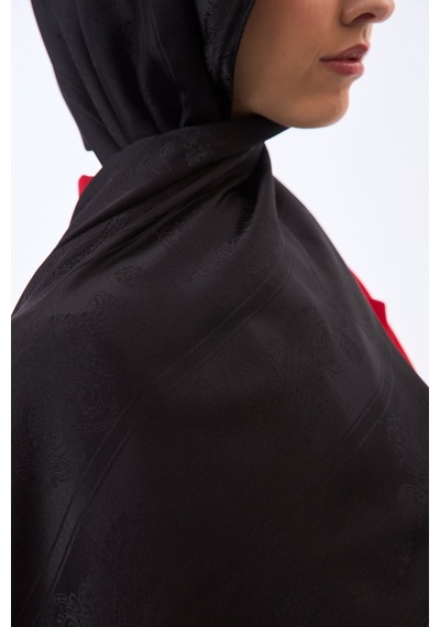 Mirsoy Scarf Zerafet Desen Şal Siyah
