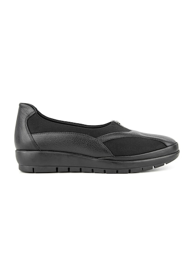Muya Yoda 6 Nokta Anatomik Hallux Valgus Deri Kadın Ayakkabı Siyah