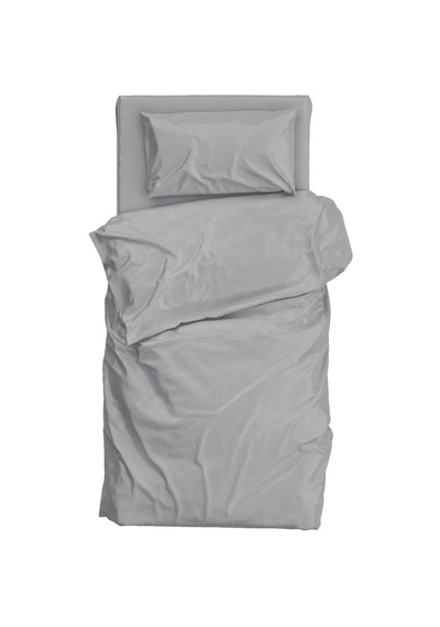 Royam Almira Tek Kişilik İşçi Şantiye Ekonomik Fitted Nevresim Takımı 160 X 240 Gri