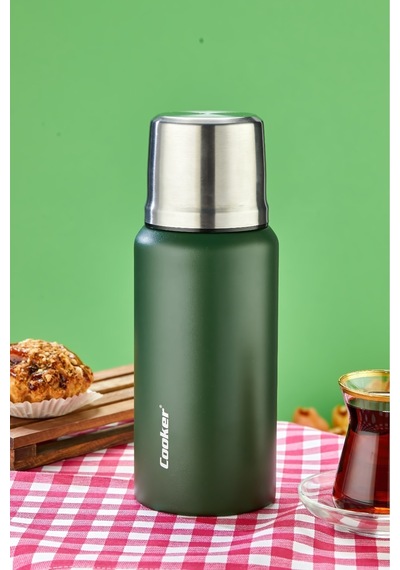 Cooker Campmate 750 Ml Paslanmaz Çelik Termos Ckr2106 Haki