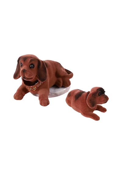 Başı Sallanan Süs Köpek Koyu Kahverengi