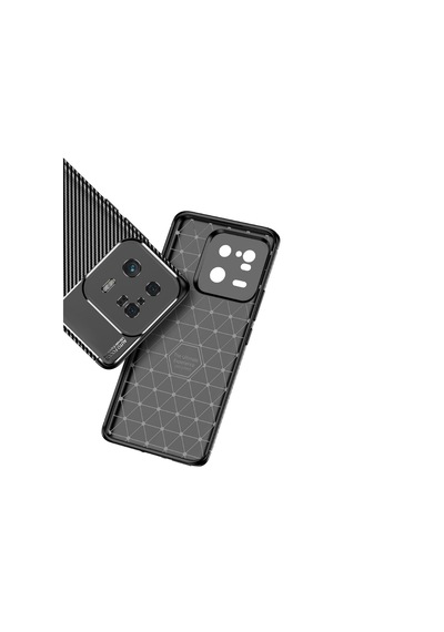 Xiaomi Uyumlu Mi 13 Pro Kılıf Zore Karbon Görünümlü Negro Silikon Kapak