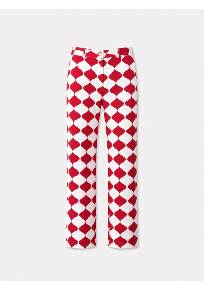 Kırmızı Formunu Koruyan Regular Fit Pantolon 201252
