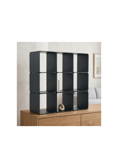 Node 9'lu Modüler Metal Açık Raf Ünitesi Çok Amaçlı Küp Kitaplık 50x50 Cm Gri - 944249484 Gri Node 9'lu Modüler Metal Açık Raf Ünitesi Çok Amaçlı Küp Kitaplık 50x50 Cm Gri - 944249484 Gri