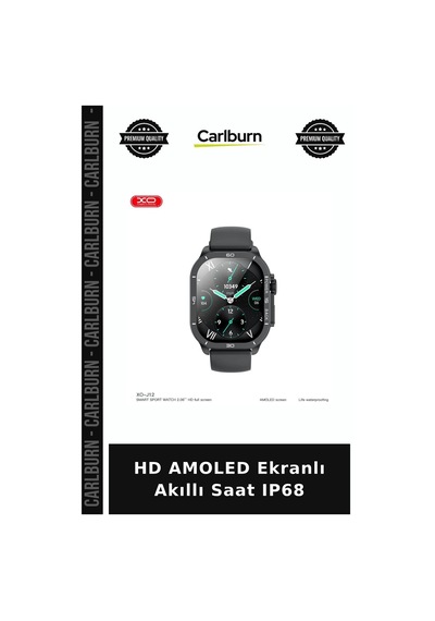 Hd Amoled Ekranlı Akıllı Saat Ip68 Koşu Saati Zaman Ölçer