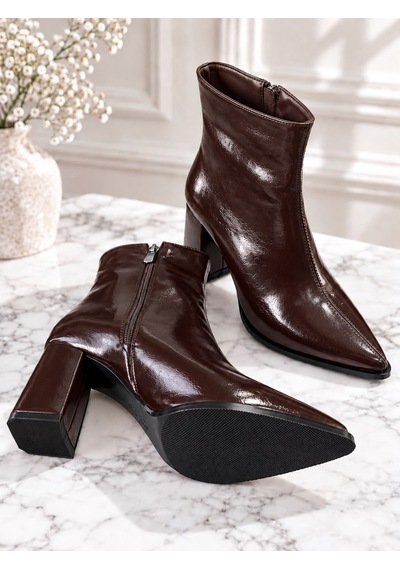 Dabab Shoes Yona Kadın Acı Kahve Kırışık Rugan Sivri Burun Ön Dikiş Detaylı Fermuarlı İçi Sıcak Astarlı 7 Cm Kalın Topuklu Bot Bootie Acı Kahverengi Dabab Shoes Yona Kadın Acı Kahve Kırışık Rugan Sivri Burun Ön Dikiş Detaylı Fermuarlı İçi Sıcak Astarlı 7 Cm Kalın Topuklu Bot Bootie Acı Kahverengi
