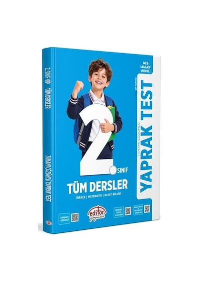 2027 Editör 2. Sınıf Tüm Dersler Maarif Modeli Yaprak Test Editör Yayınları