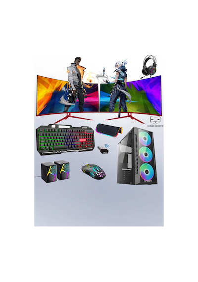 Xaser XSR207 i5-3470 16 GB 256 GB SSD RX550 Dual 24" Free Dos Masaüstü Oyuncu Bilgisayarı