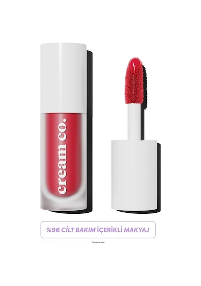 Cream Co. Nemlendirici Besleyici Işıltılı Dudak Yanak Göz Renklendirici Glow Tint Deep Red