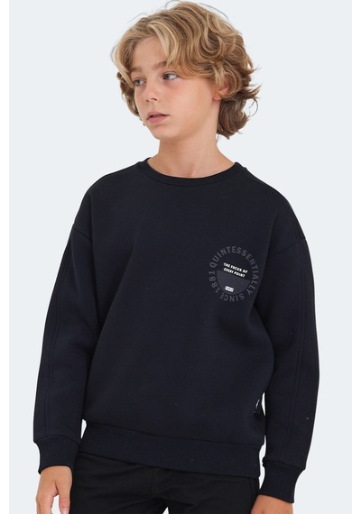 Slazenger Lone 2 Li Set Unisex Çocuk Lacivert - Mavi Sweatshirt Lacivert - Mavi