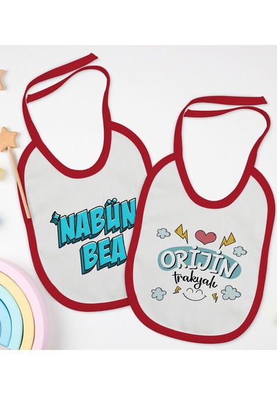 BK Kids Nabün Bea ve Orjin Trakyalı Tasarımlı 2’li Kırmızı Mama Ö Kırmızı