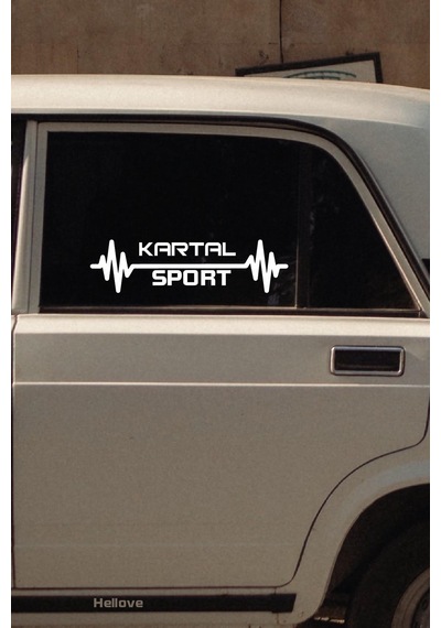 Tofaş Kartal Nabız Kalp Atışı Araç Ritim Oto Sticker 2 Adet Beyaz 20 7 Cm