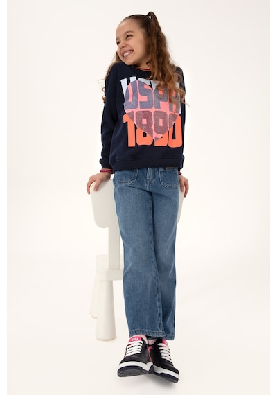 U.s. Polo Assn. Kız Çocuk Lacivert Sweatshirt 50317900-vr033 Lacıvert