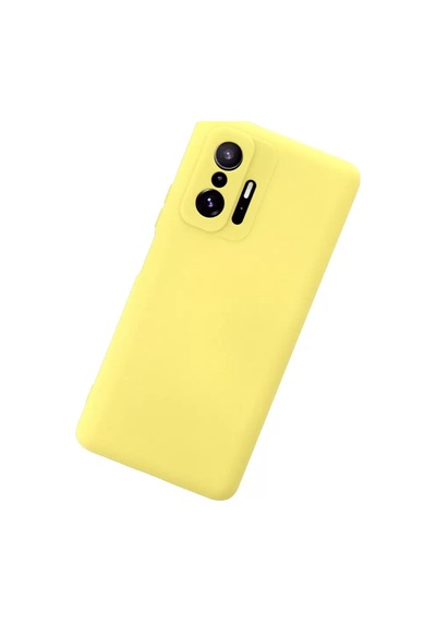 Newface Xiaomi Mi 11t Pro Kılıf Nano İçi Kadife Silikon - Sarı