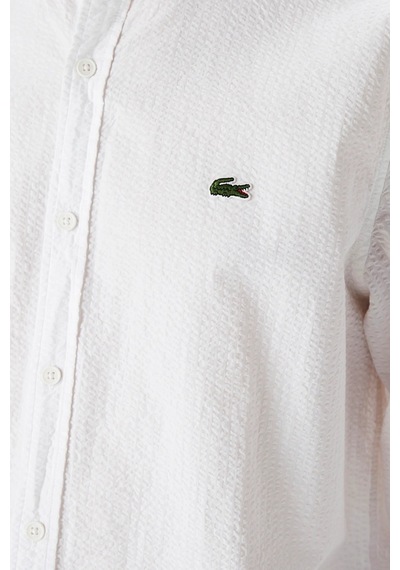 Lacoste Men's Regular Fit Shirt Organik Pamuk Erkek Gömlek Beyaz