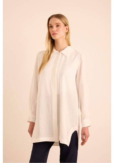 Aker Basic Tunik Beyaz Beyaz