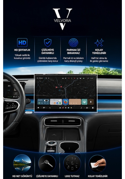 Chery Tiggo 8 Navigasyon Uyumlu 9h Nano Ekran Koruyucu 2025-2026
