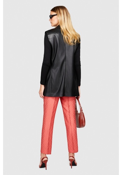 Sisley Viskoz Karışımlı Havuç Kesim Jakarlı Pantolon Kadın Mor Pantolon - 323a47r8lf03q