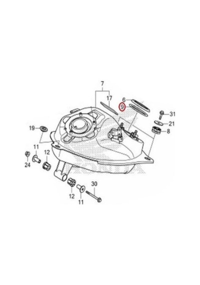Honda Msx 125 Pcx 150 Benzin Pompası Oringi 17572-ghb-601