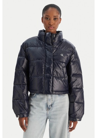 Calvin Klein Parlak Kısa Şişme Kadın Mavi Ceket Lv047d504g-vek Mavi