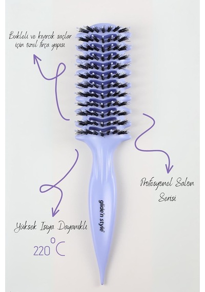 Glide'n Syle Kıvırcık Saç Bukle Fırçası Gs-267