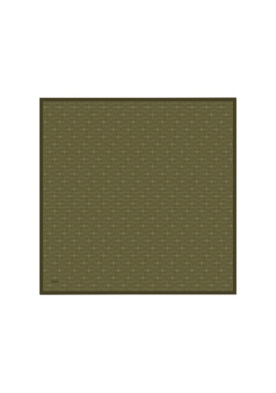 Aker Monogram Desen 2025/2026 Saf İpek Sura Eşarp 9065713 Haki - 351 Haki - 351