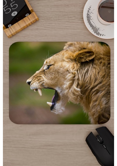 Aslan Kaymaz Dikişli Kauçuk Oyuncu Mousepad V1 - 22x18 Gaming Mouse Pad Fare Altlığı
