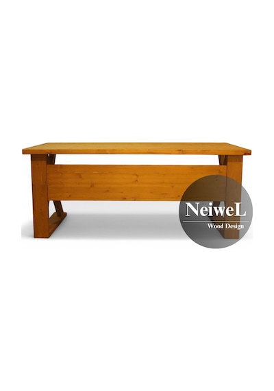 Neiwel Ares X Ahşap Ofis Ve Çalışma Masası x 80 x 240 Açık Ceviz