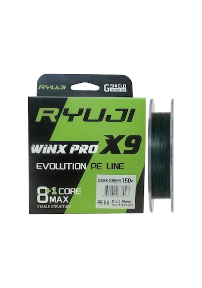 Ryuji Winx Pro X9 150mt 0.10mm İp Misina Koyu Yeşil