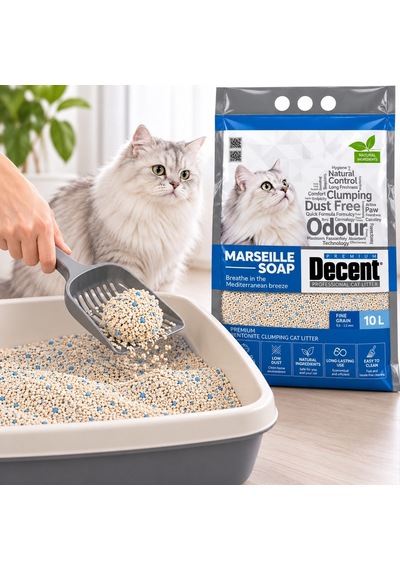 Decent Marsilya Sabun Kokulu Topaklanan Kedi Kumu 10 Lt