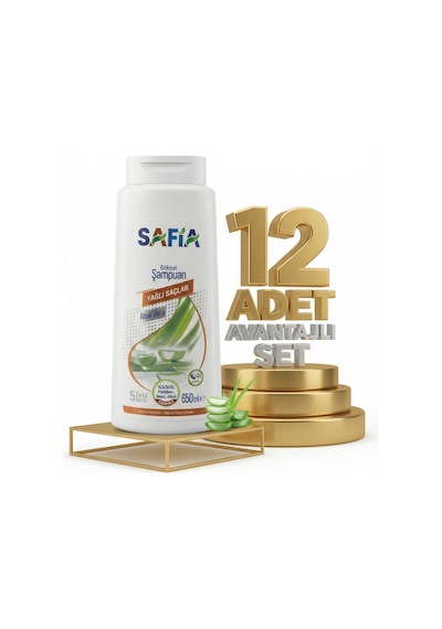 Safia Yağlı Saçlar Şampuan 12x650 Ml