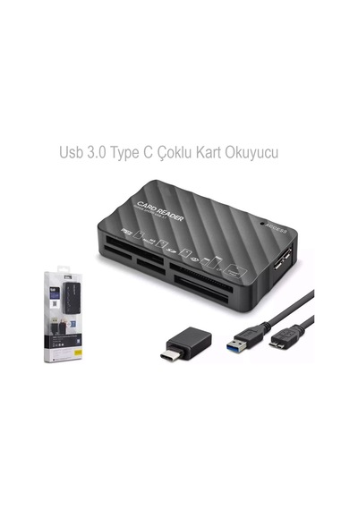 Usb 3.0 Ve Type-c Usb 3.1 Çoklu Kart Okuyucu Cf Sd Microsd Ms Xd