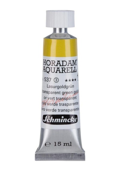 Schmincke : Horadam Aquarell Artist Sulu Boya : 15 Ml Tüp : Seri 3 537 Transparent Green Gold