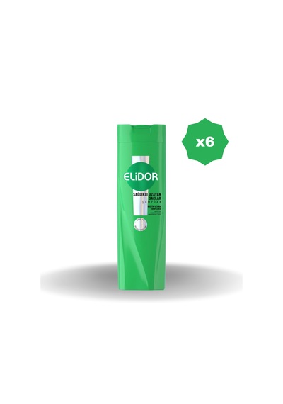Elidor Şampuan Sağlıklı Uzayan Saçlar 400 Ml - 6 Adet