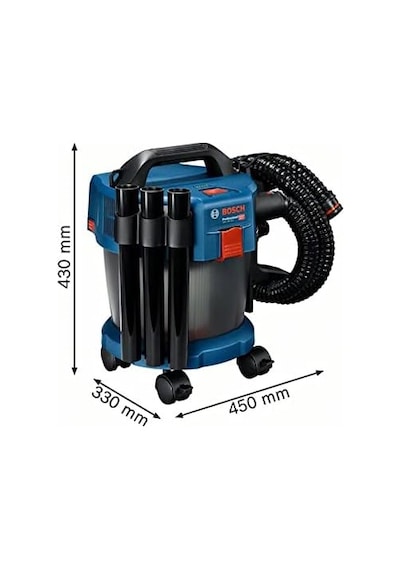 Bosch Professional Gas 18v-10 L Akülü Süpürge 18 Volt, Solo, Hazne Hacmi, Brüt: 10 Lt