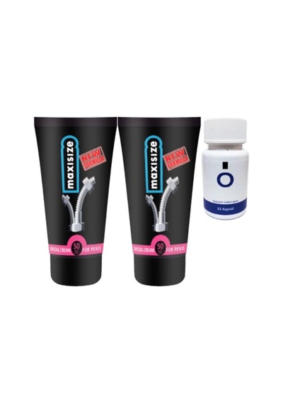 Maxsize 2 Adet Erkeğe Özel 50 Ml Krem + Yanında O Caps 15li Erkeğe