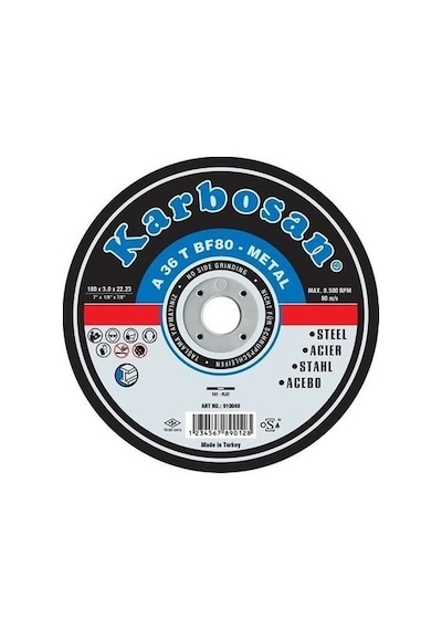 Karbosan Metal Kesici Taş 230 Mm X 3,0 Adetli 5 Adet