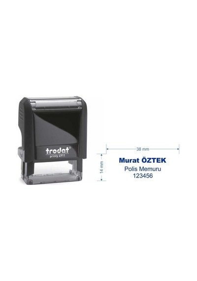 Trodat 4911 Kişiye Özel İsim, Makam Ve Ünvan Kaşesi Çoklu Renkli