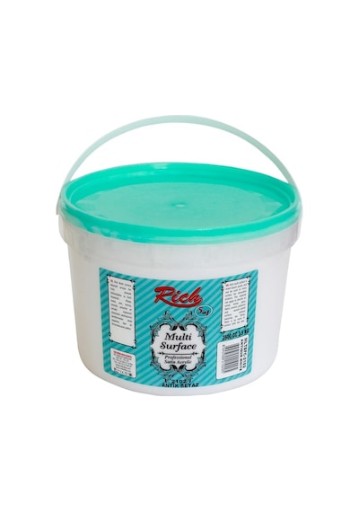Rich Multi Surface Akrilik Boya 2500 CC 3.5 KG - 2100 Beyaz