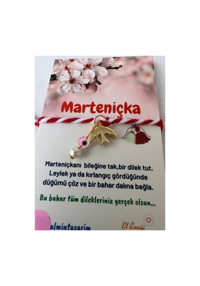 3lü Marteniçka Pembe Nazar Boncuklu Gold Şans Dilek Bilekliği Pembe Gold 3lü Pembe Gold 3lü