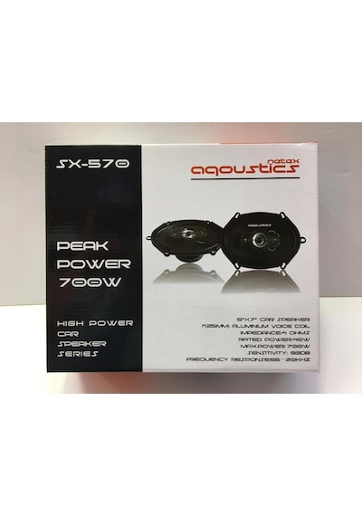 Aqoustics Sx-570 5 X 7 Oval Hoparlör Tweeterli 700 Watt