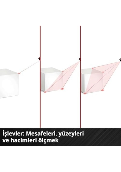Lazer Ölçüm Cihazı Tc-ld 30 R Maks. 30 M Ölçüm Aralığı, Ölçüm Modları: Mesafe, Alan, Hacim, Sürekli Ölçüm, Lcd Ekran, Otomatik Kapanma, Piller Dahil Değildir