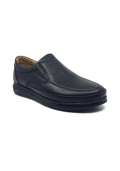 Dacfy %100 Hakiki Deri Erkek Kışlık Rahat Günlük Casual Baba Ayakkabı 40-44 Siyah