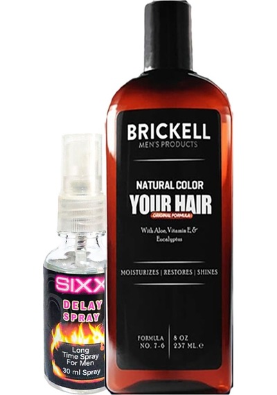 Brickell Saçsakal 237ml Erkek Beyazıık Şampuanı + Sıxx Erkeklere Özel Delaysprey 30 Ml