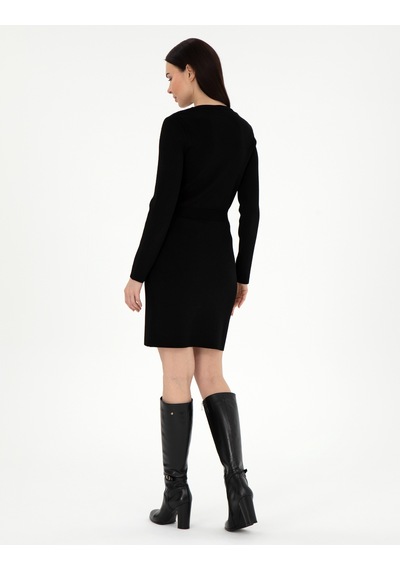 Pierre Cardin Kadın Siyah Elbise Triko 50290605-vr046 Siyah Pierre Cardin Kadın Siyah Elbise Triko 50290605-vr046 Siyah